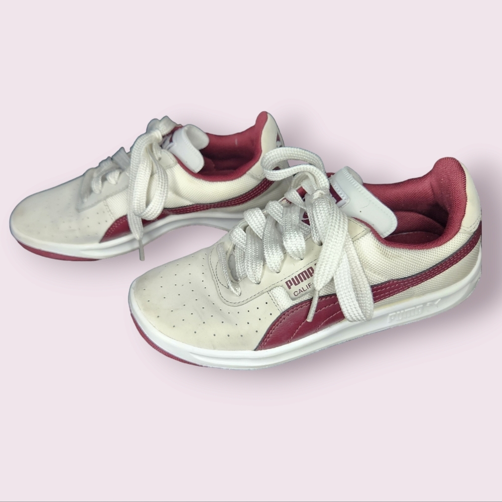 Women's White Puma Tennis Shoes